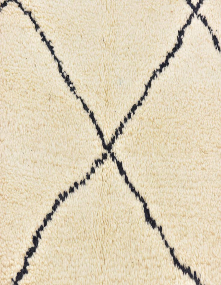 Detail image of  4' 10 x 8' 3  Hand Knotted Moroccan Wool Rug