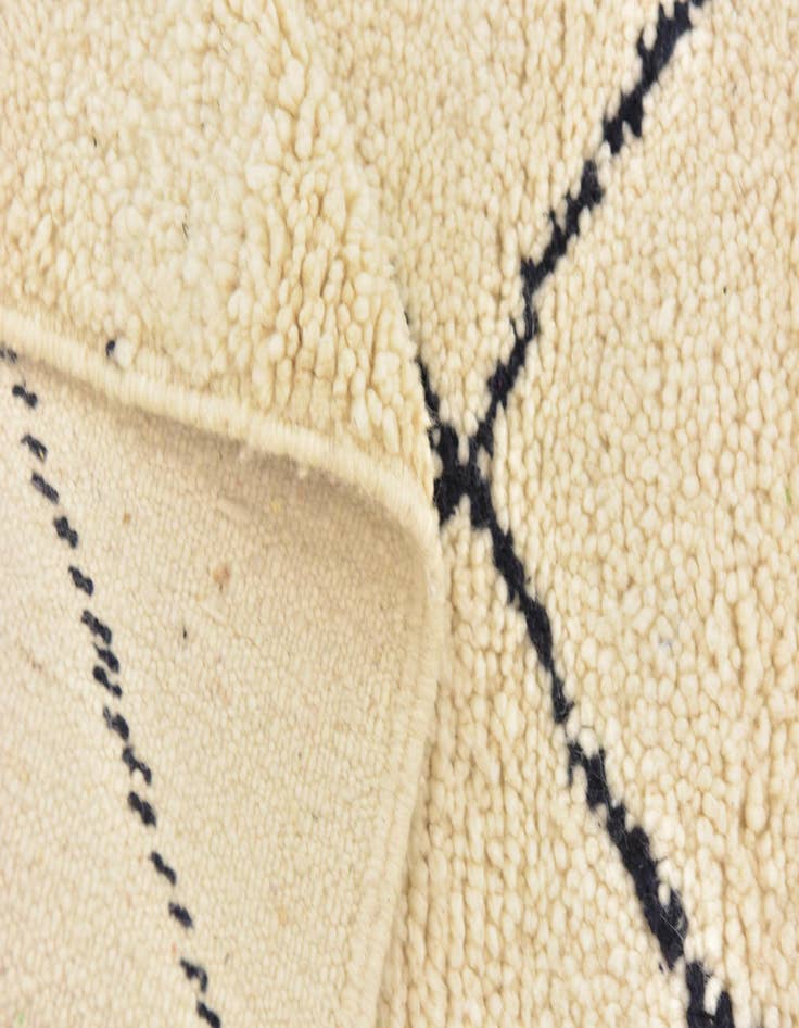 Detail image of  4' 10 x 8' 3  Hand Knotted Moroccan Wool Rug