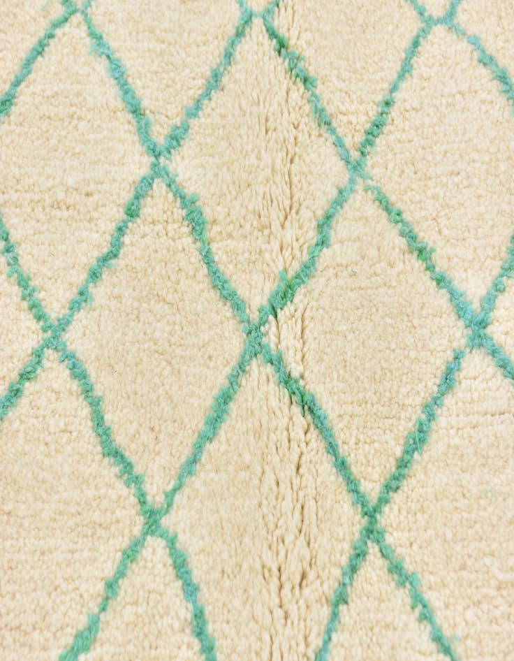 Detail image of  4' 10 x 8' 5  Hand Knotted Moroccan Wool Rug