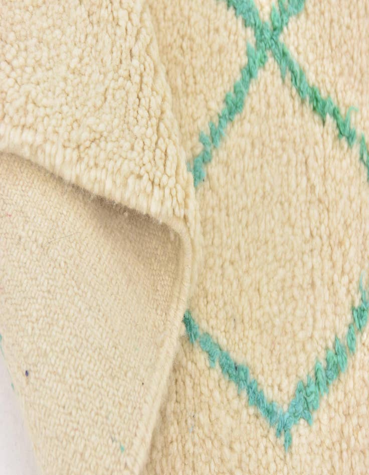 Detail image of  4' 10 x 8' 5  Hand Knotted Moroccan Wool Rug