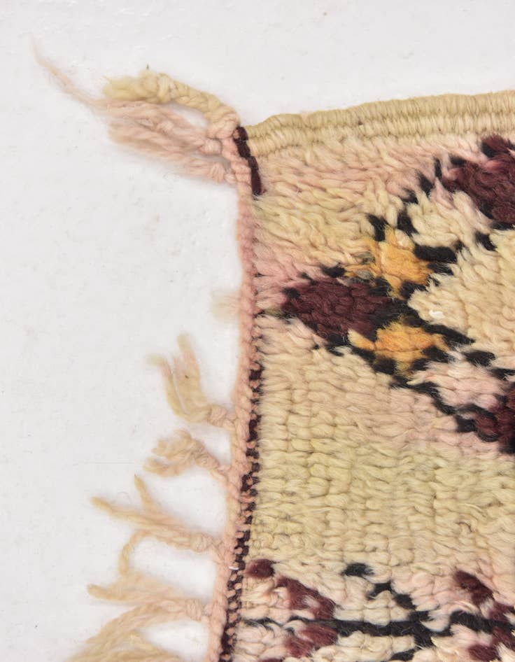 Detail image of  5' 7 x 7' 2  Hand Knotted Moroccan Wool Rug