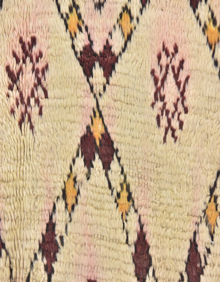 Detail image of  5' 7 x 7' 2  Hand Knotted Moroccan Wool Rug