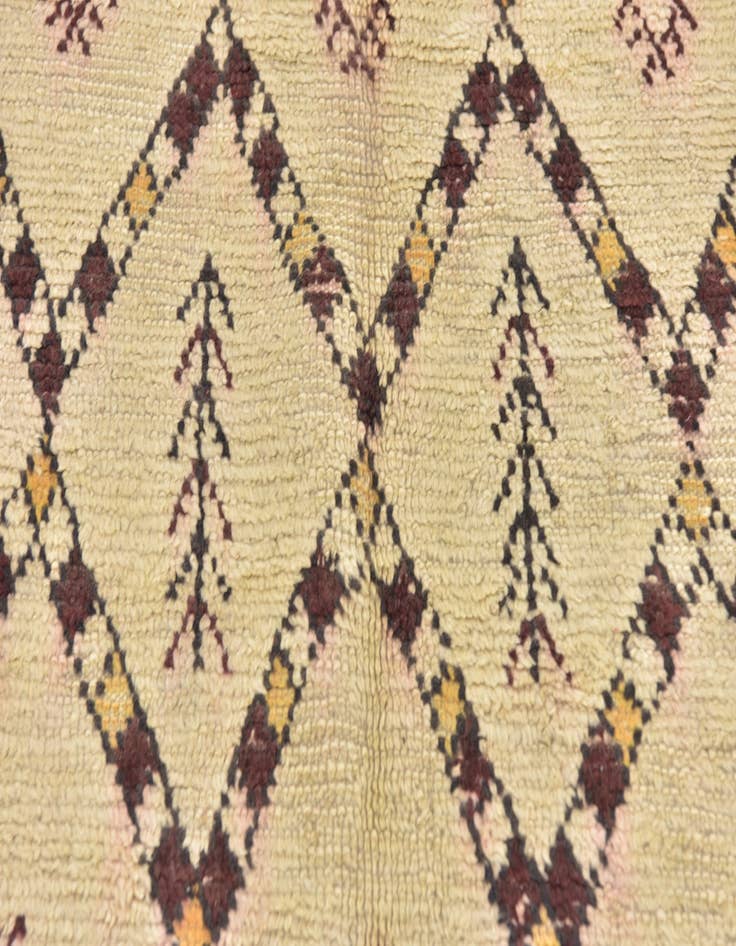 Detail image of  5' 7 x 7' 2  Hand Knotted Moroccan Wool Rug