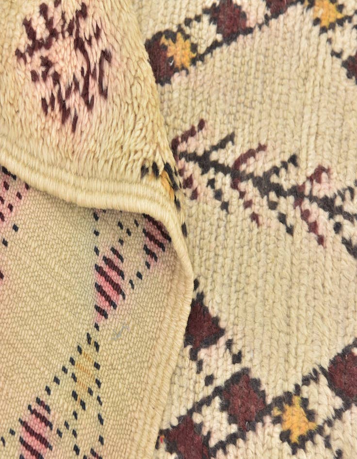 Detail image of  5' 7 x 7' 2  Hand Knotted Moroccan Wool Rug