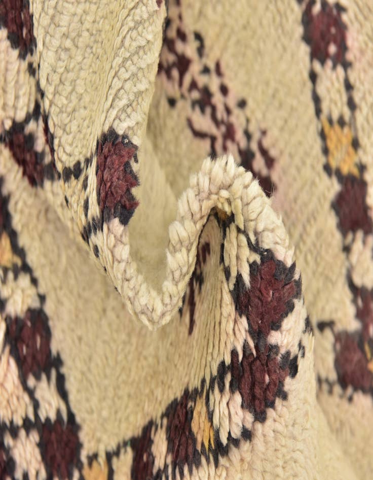 Detail image of  5' 7 x 7' 2  Hand Knotted Moroccan Wool Rug