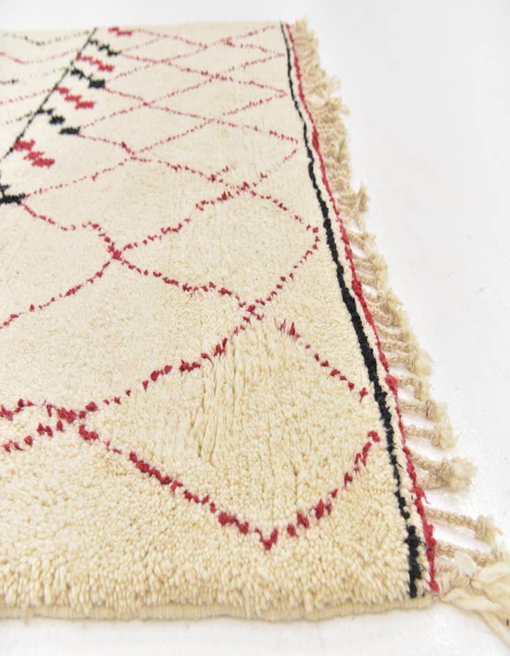 Detail image of  5' 2 x 7' 4  Hand Knotted Moroccan Wool Rug