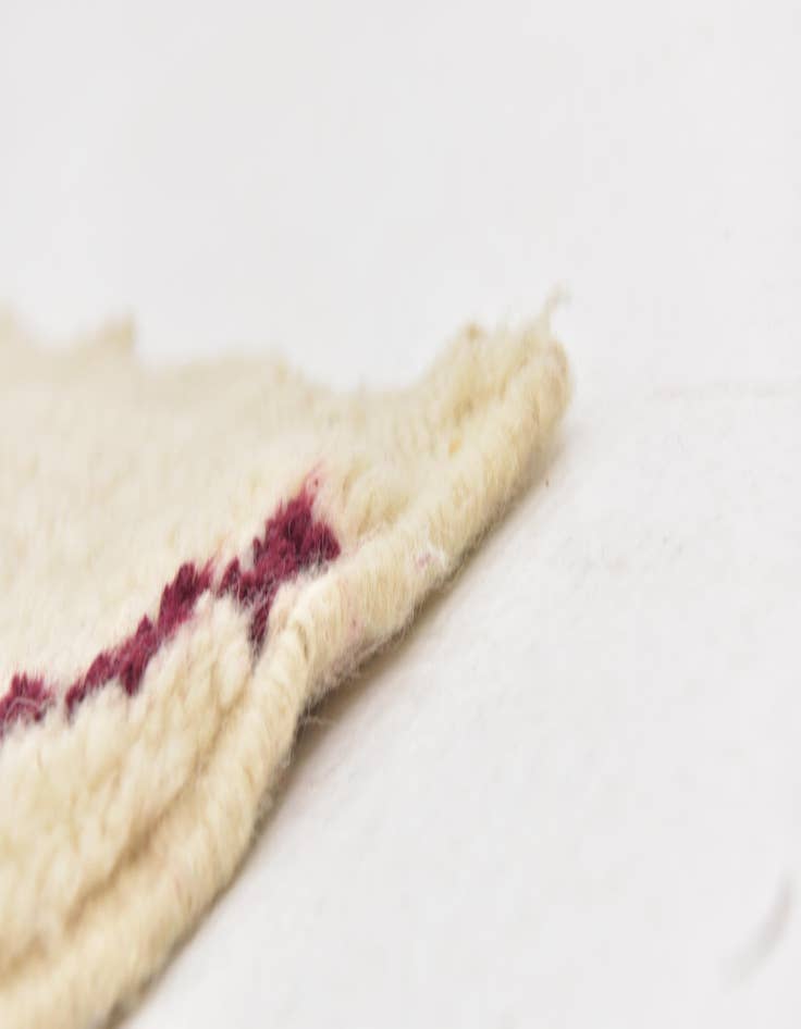 Detail image of  5' 2 x 7' 4  Hand Knotted Moroccan Wool Rug