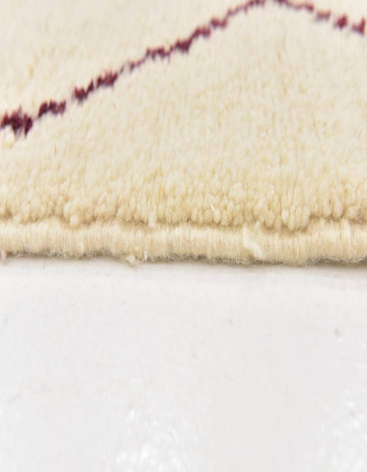 Detail image of  5' 2 x 7' 4  Hand Knotted Moroccan Wool Rug