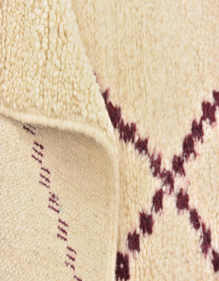 Detail image of  5' 2 x 7' 4  Hand Knotted Moroccan Wool Rug