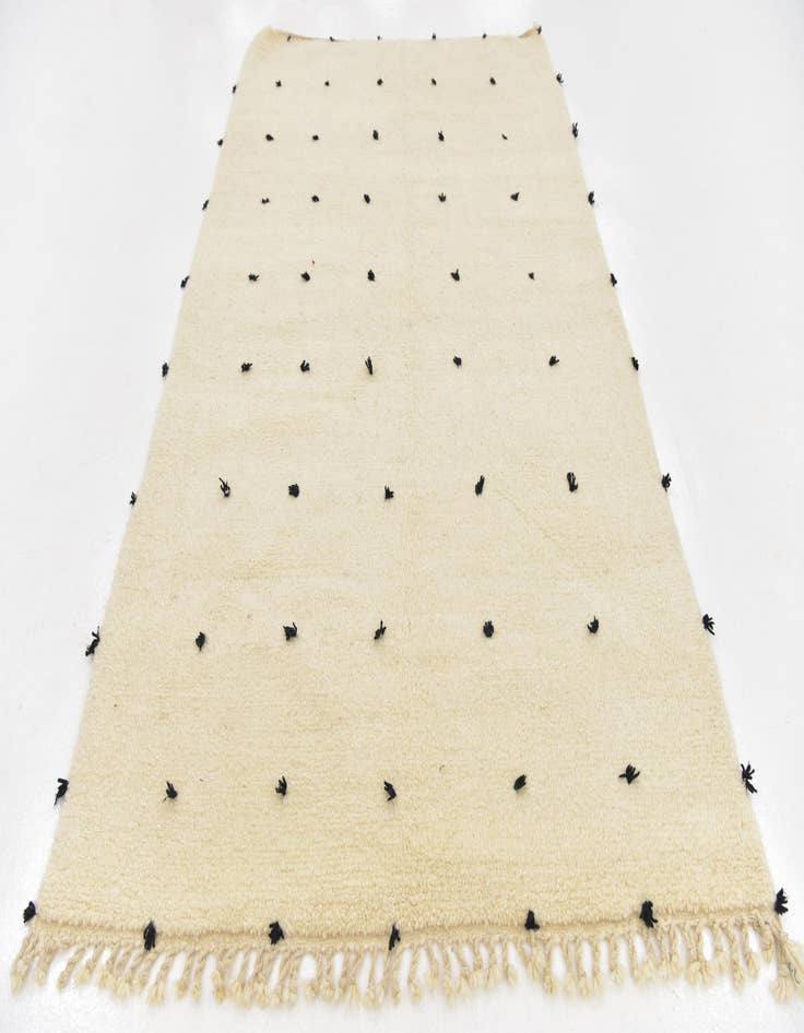 Detail image of  5' 2 x 8' 5  Hand Knotted Moroccan Wool Rug