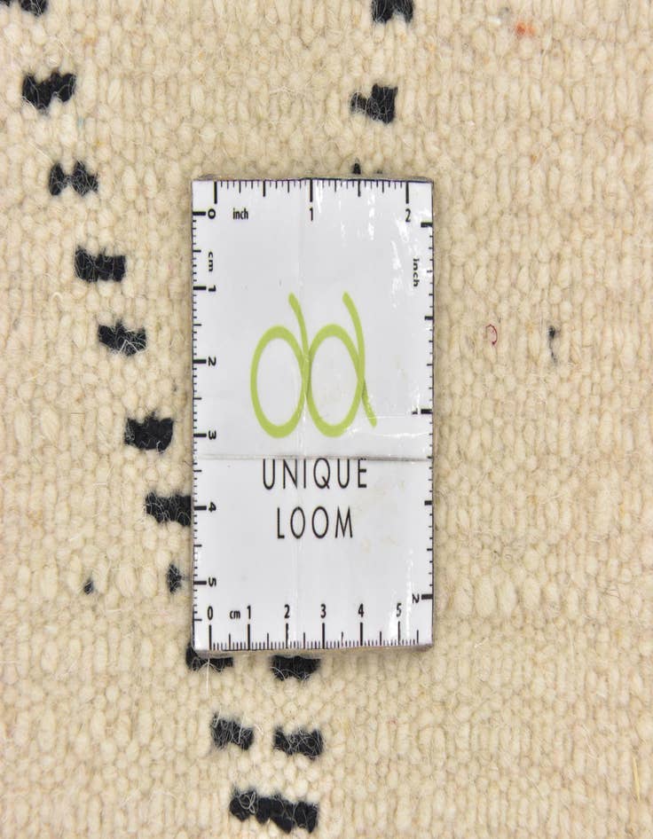 Detail image of  5' x 8'  Hand Knotted Moroccan Wool Rug