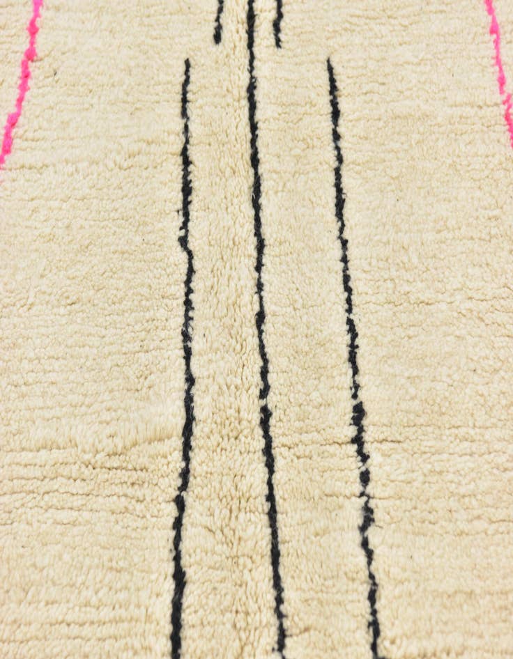 Detail image of  5' x 8'  Hand Knotted Moroccan Wool Rug