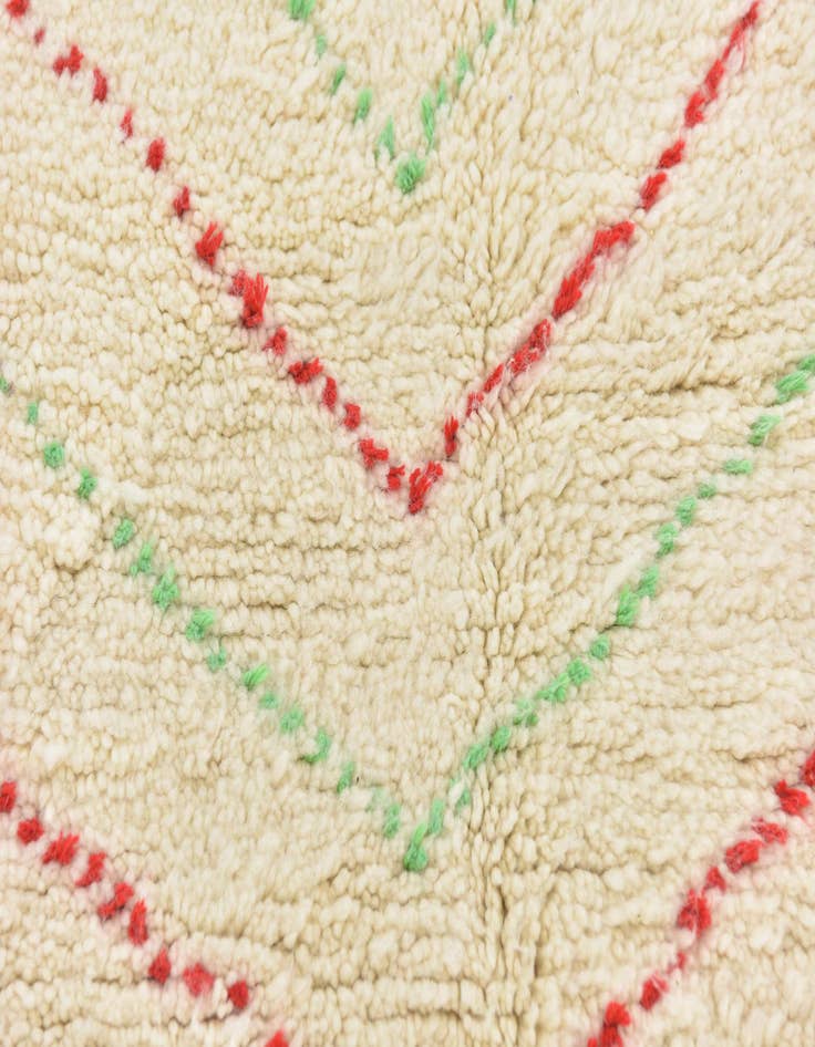 Detail image of  3' x 5'  Hand Knotted Moroccan Wool Rug