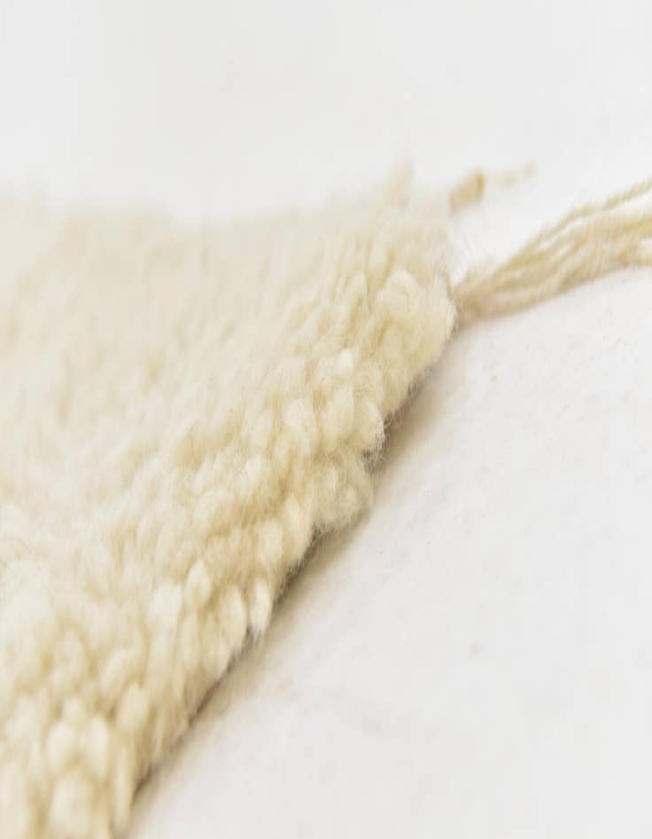 Detail image of  3' x 5'  Hand Knotted Moroccan Wool Rug