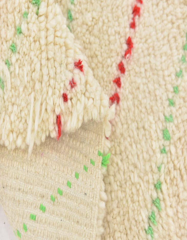 Detail image of  3' x 5'  Hand Knotted Moroccan Wool Rug