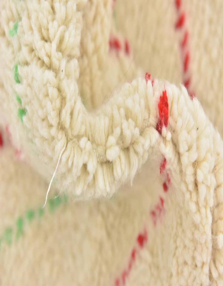 Detail image of  3' x 5'  Hand Knotted Moroccan Wool Rug