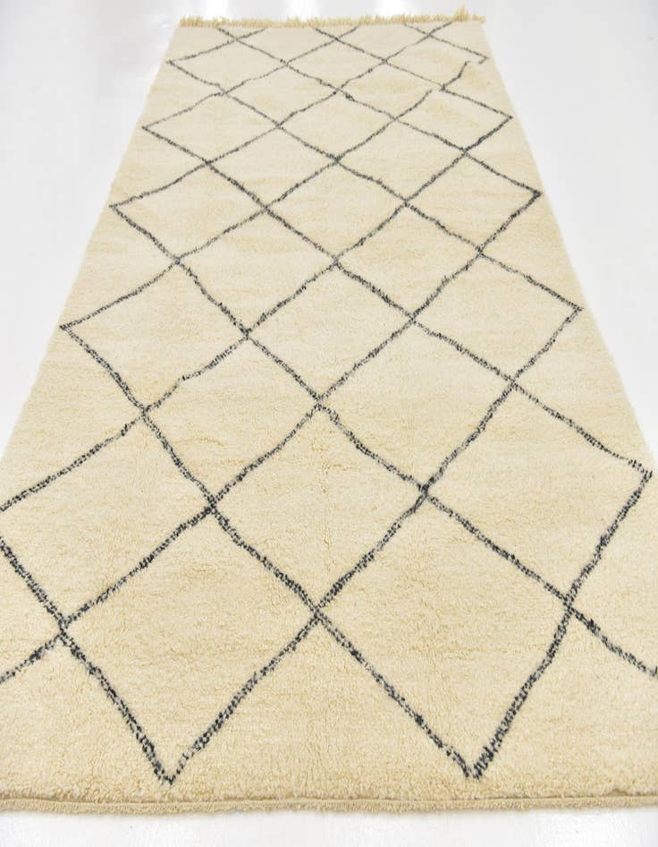 Detail image of  7' 2 x 11' 5  Hand Knotted Moroccan Wool Rug