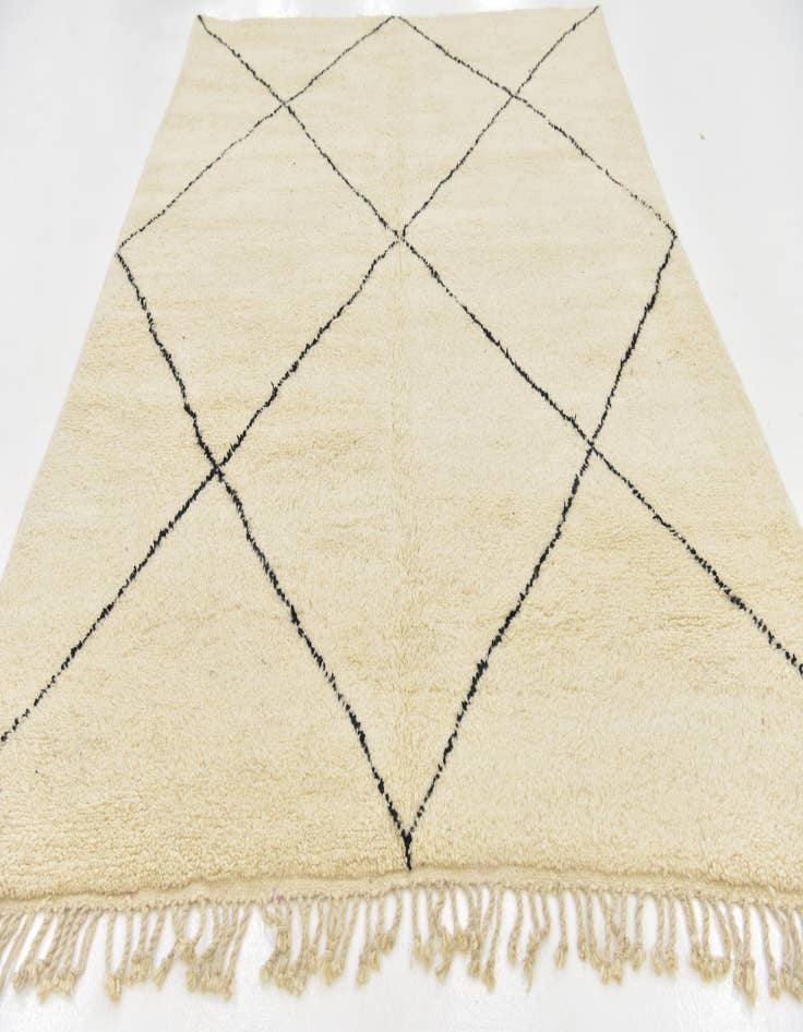 Detail image of  7' x 9' 9  Hand Knotted Moroccan Wool Rug