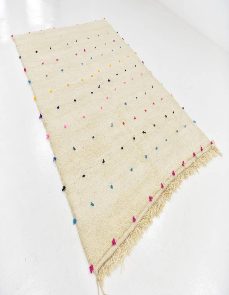 Detail image of  6' 7 x 9' 5  Hand Knotted Moroccan Wool Rug