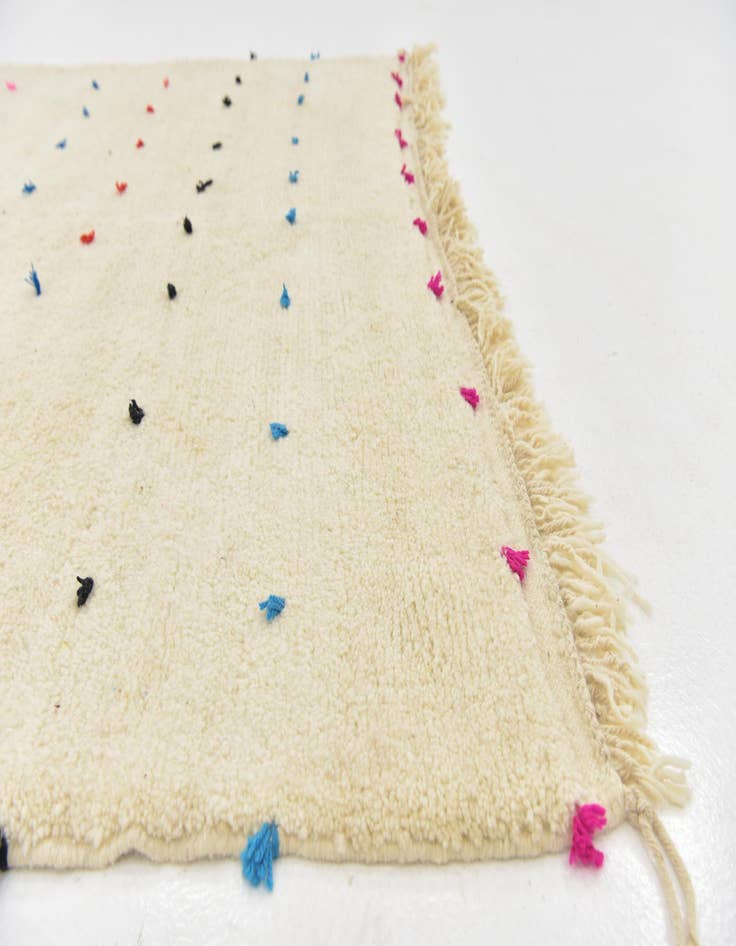 Detail image of  6' 7 x 9' 5  Hand Knotted Moroccan Wool Rug