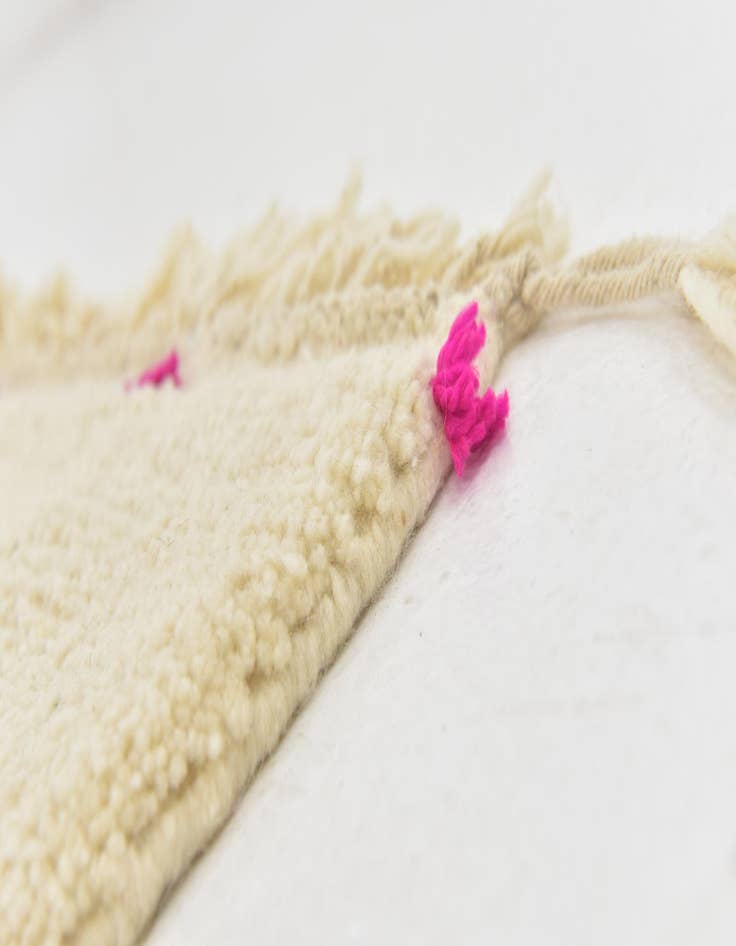 Detail image of  6' 7 x 9' 5  Hand Knotted Moroccan Wool Rug