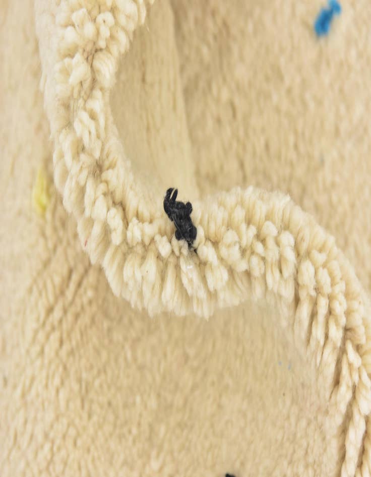 Detail image of  6' 7 x 9' 5  Hand Knotted Moroccan Wool Rug