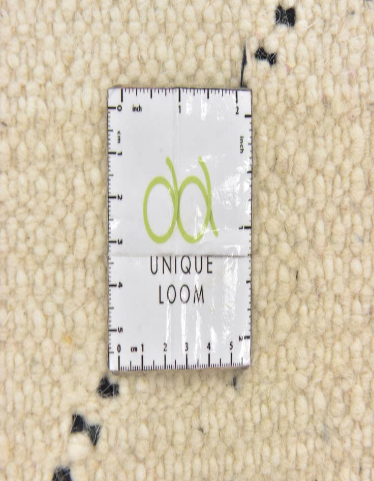 Detail image of  6' 8 x 9' 10  Hand Knotted Moroccan Wool Rug