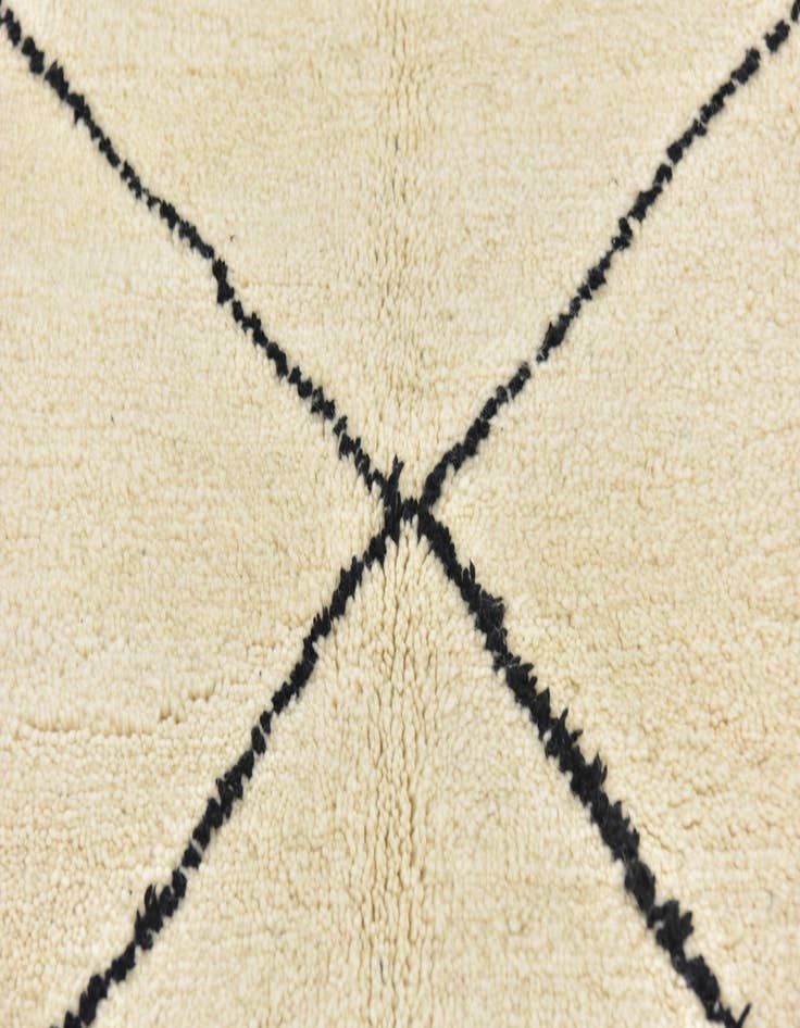 Detail image of  6' 8 x 9' 10  Hand Knotted Moroccan Wool Rug