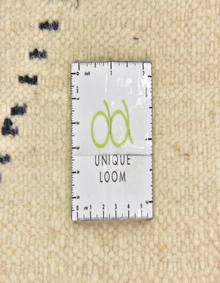 Detail image of  6' 4 x 9' 7  Hand Knotted Moroccan Wool Rug