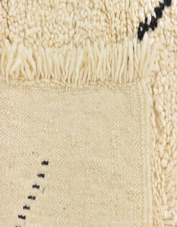 Detail image of  6' 4 x 9' 7  Hand Knotted Moroccan Wool Rug