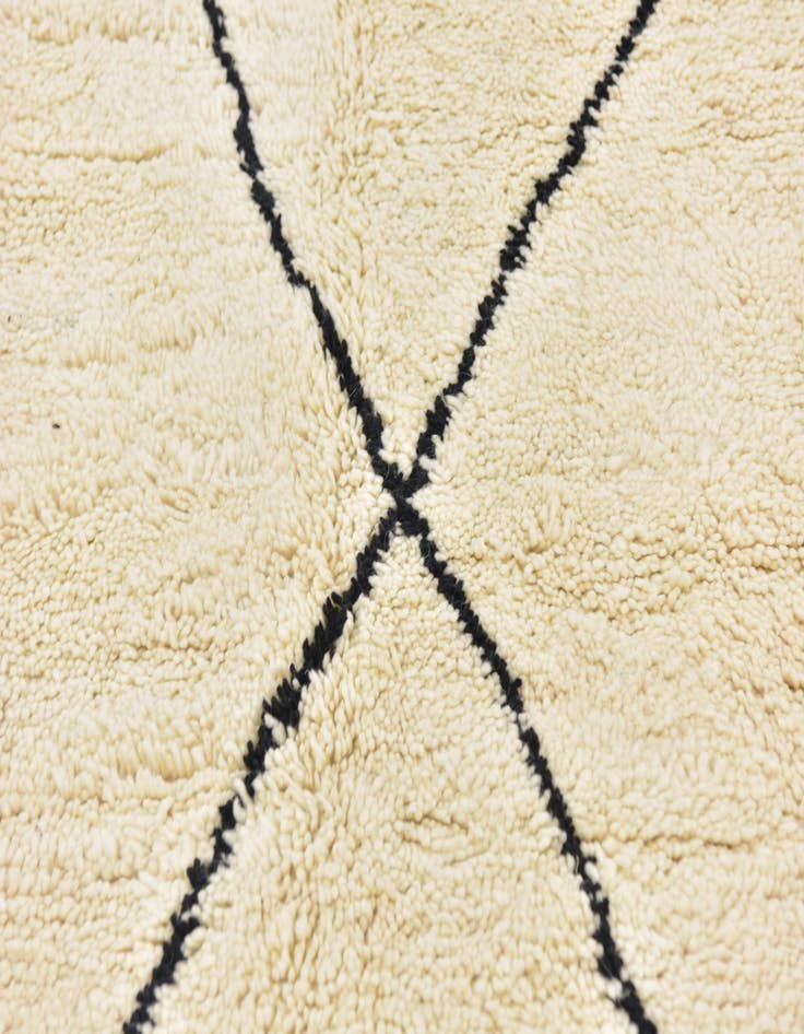 Detail image of  6' 4 x 9' 7  Hand Knotted Moroccan Wool Rug