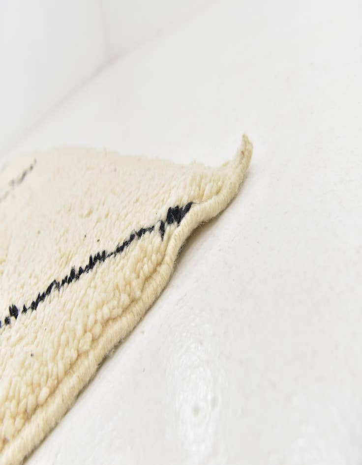 Detail image of  6' 4 x 9' 7  Hand Knotted Moroccan Wool Rug