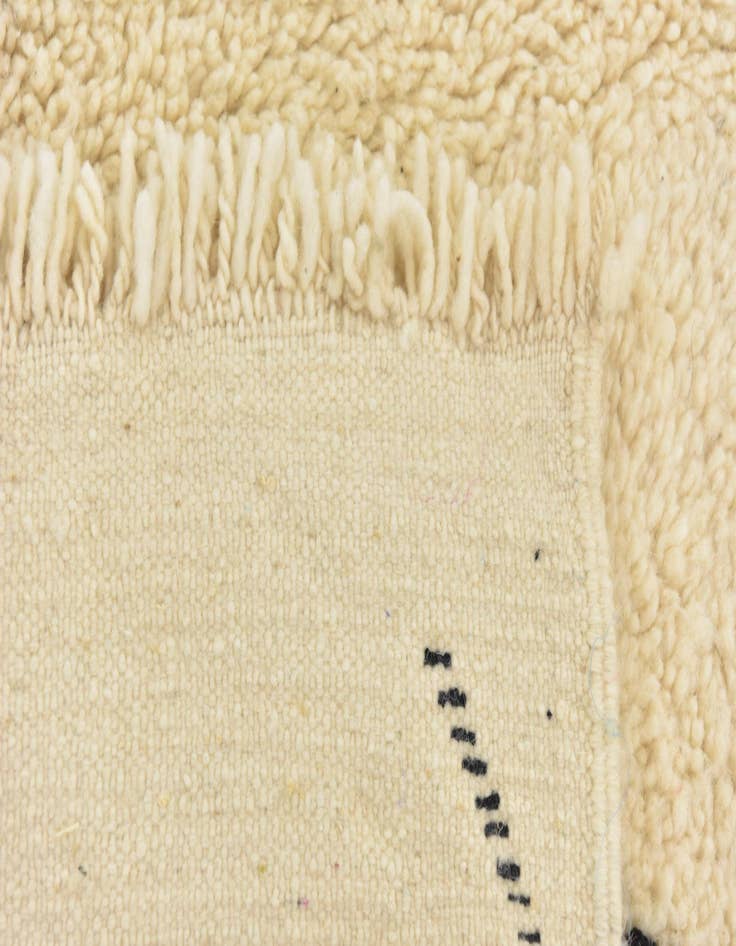 Detail image of  6' 4 x 9' 9  Hand Knotted Moroccan Wool Rug