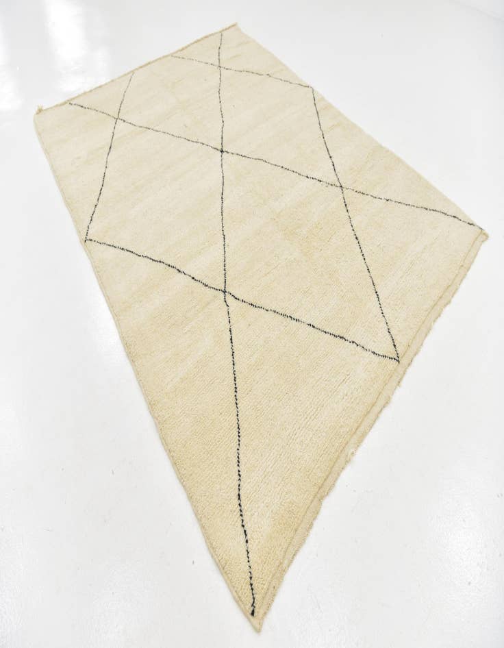 Detail image of  6' 10 x 9' 4  Hand Knotted Moroccan Wool Rug