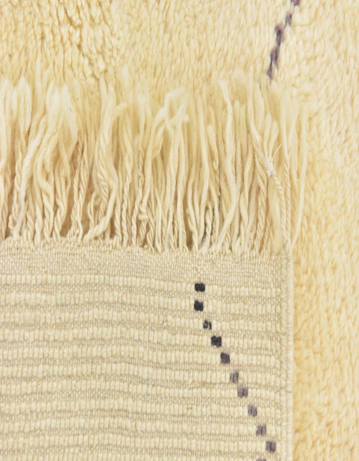 Detail image of  6' 9 x 9' 10  Hand Knotted Moroccan Wool Rug