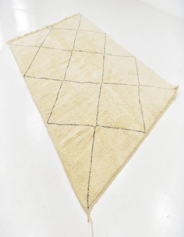 Detail image of  6' 9 x 9' 10  Hand Knotted Moroccan Wool Rug