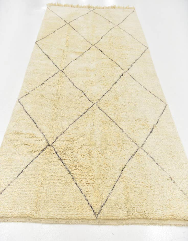 Detail image of  6' 9 x 9' 10  Hand Knotted Moroccan Wool Rug