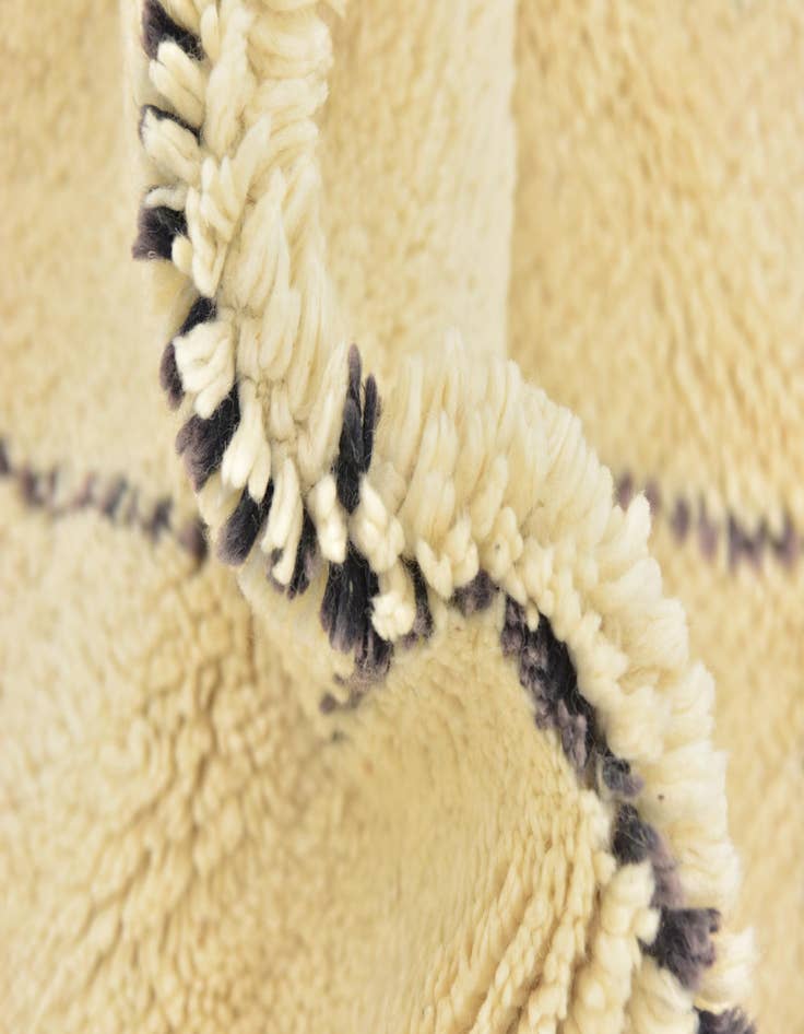 Detail image of  6' 9 x 9' 10  Hand Knotted Moroccan Wool Rug