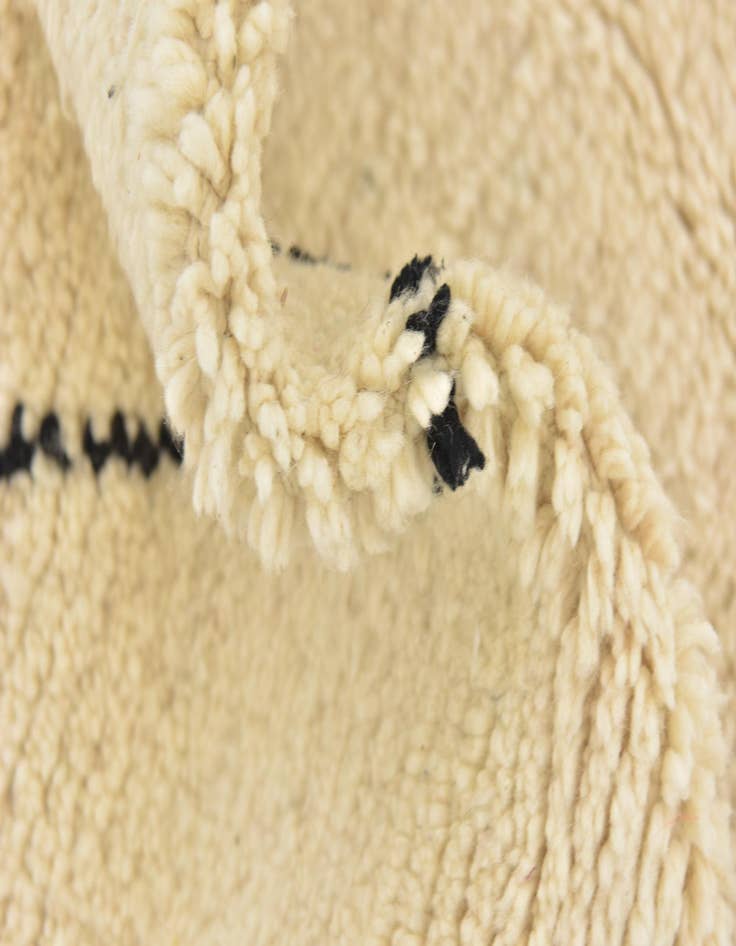 Detail image of  6' 8 x 9' 7  Hand Knotted Moroccan Wool Rug