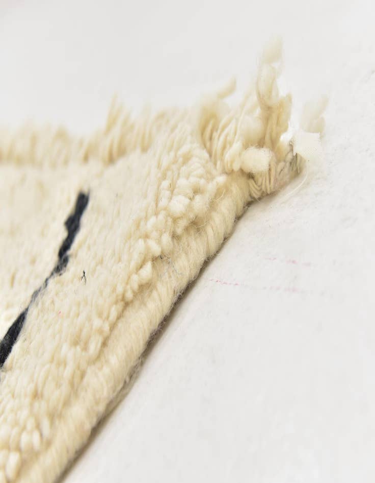 Detail image of  6' 2 x 9' 7  Hand Knotted Moroccan Wool Rug