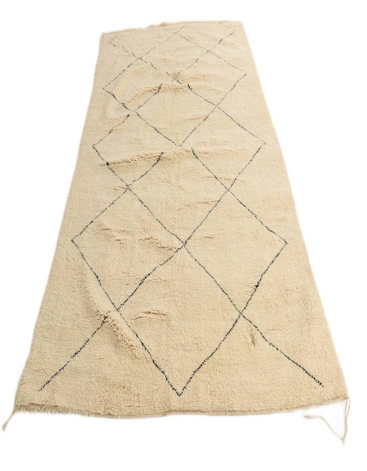 Detail image of  6' 10 x 10' 5  Hand Knotted Moroccan Wool Rug