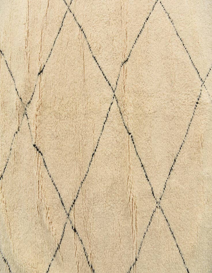 Detail image of  6' 10 x 10' 5  Hand Knotted Moroccan Wool Rug