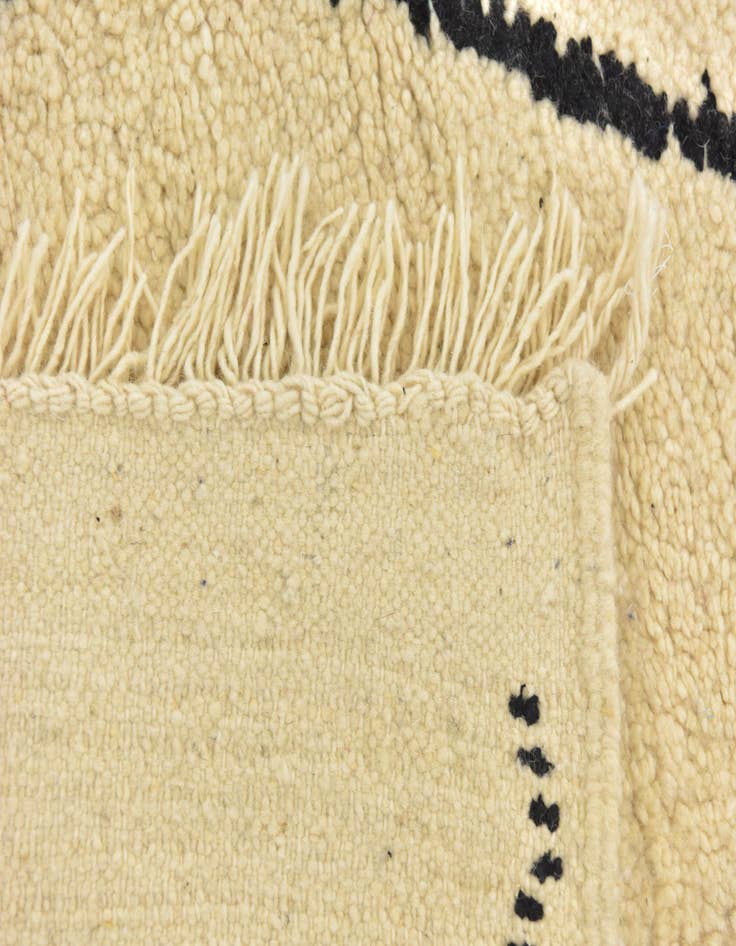 Detail image of  6' 4 x 10' 4  Hand Knotted Moroccan Wool Rug