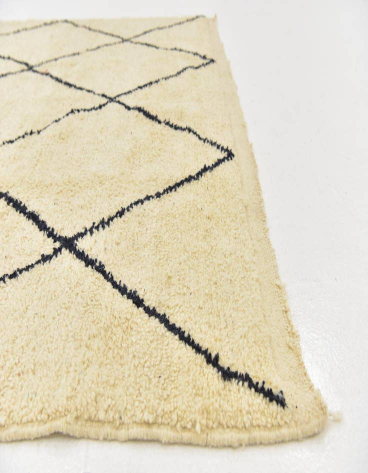 Detail image of  6' 4 x 10' 4  Hand Knotted Moroccan Wool Rug