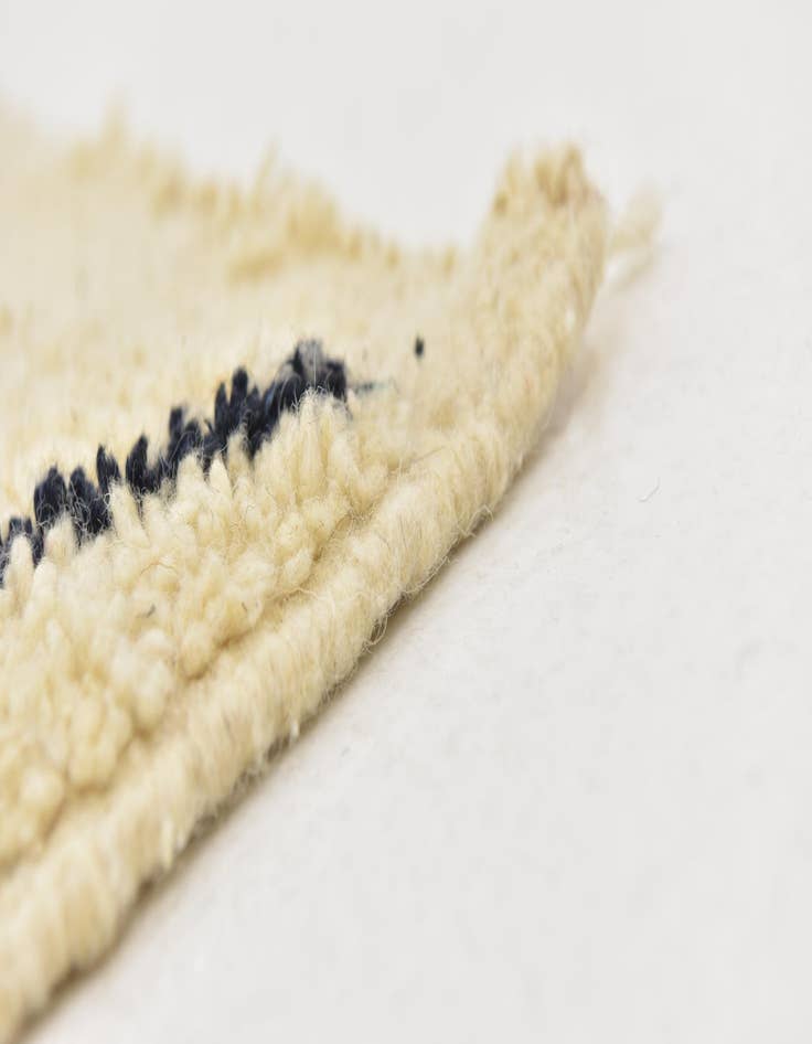 Detail image of  6' 4 x 10' 4  Hand Knotted Moroccan Wool Rug