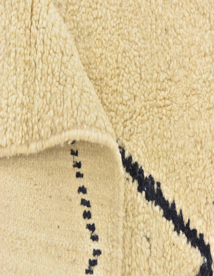 Detail image of  6' 4 x 10' 4  Hand Knotted Moroccan Wool Rug