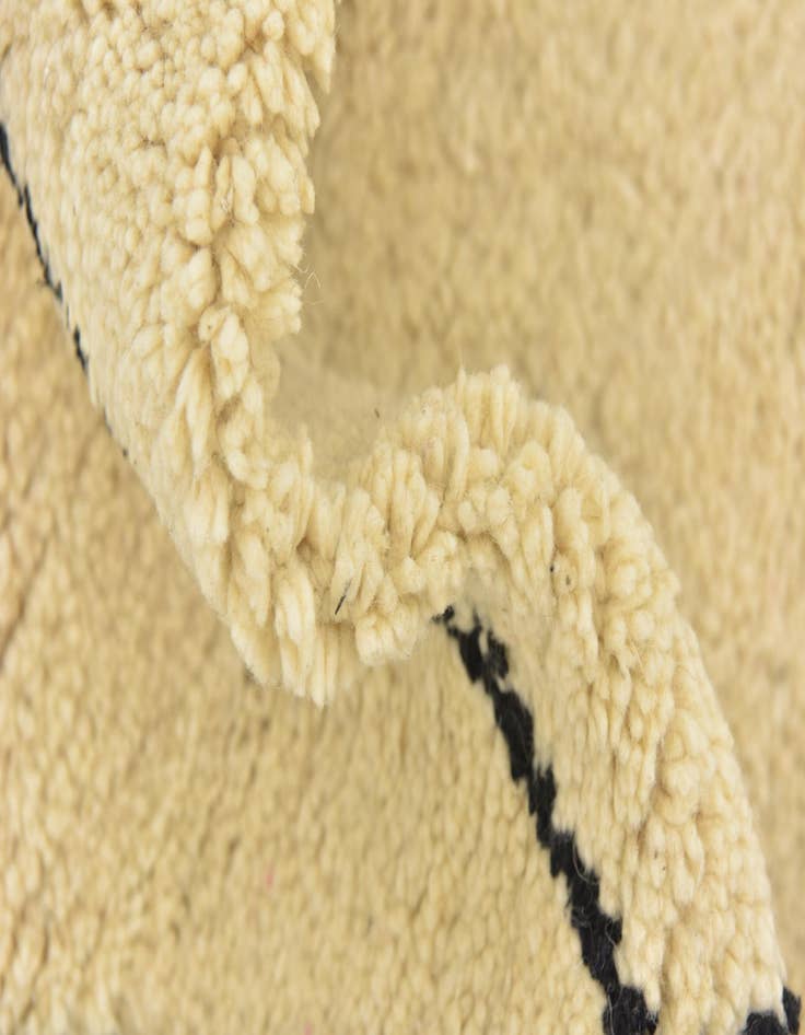 Detail image of  6' 4 x 10' 4  Hand Knotted Moroccan Wool Rug