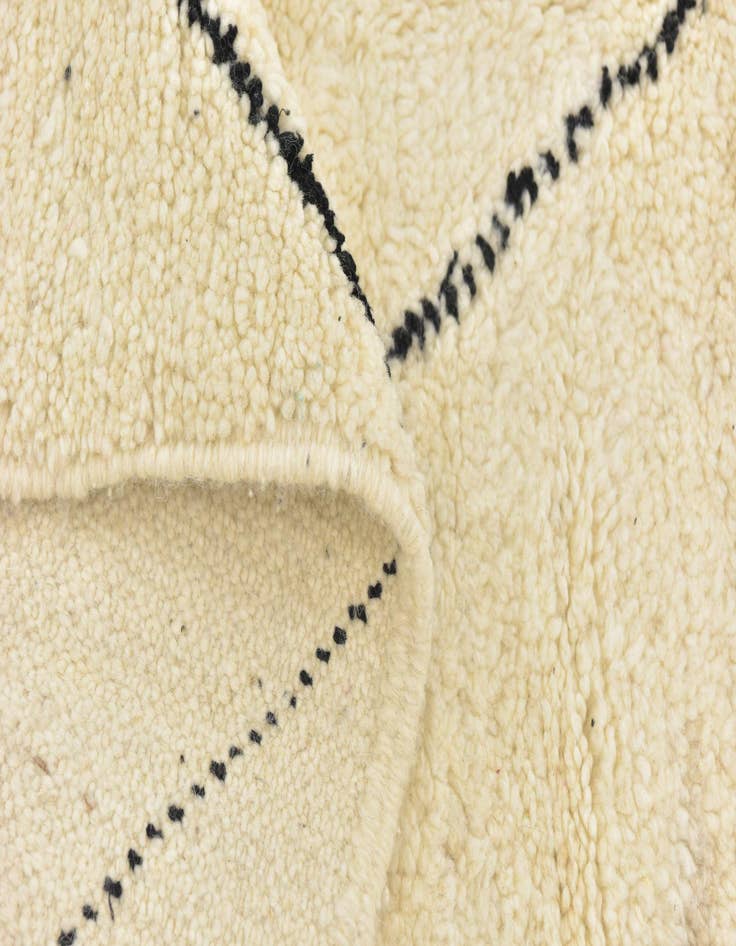 Detail image of  6' 7 x 9' 9  Hand Knotted Moroccan Wool Rug