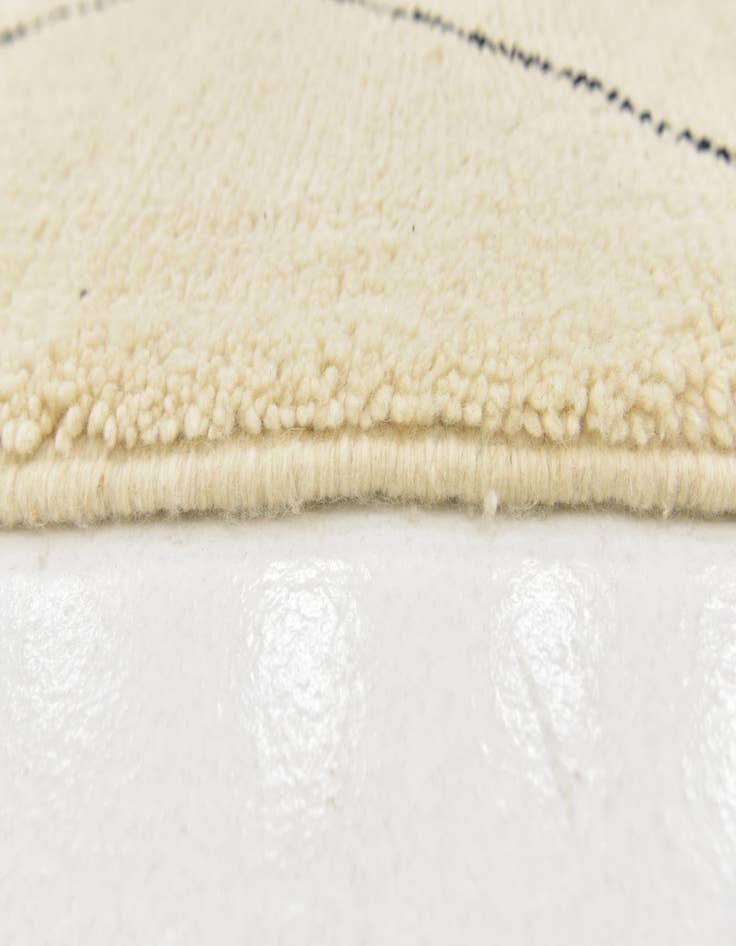 Detail image of  6' 7 x 9' 4  Hand Knotted Moroccan Wool Rug