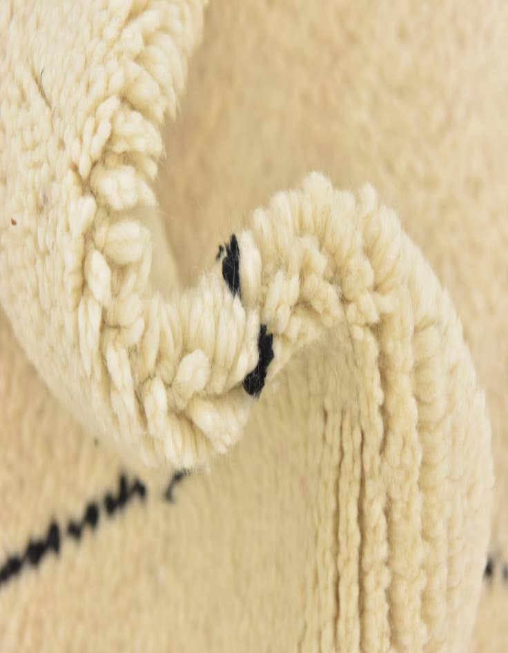 Detail image of  6' 7 x 9' 4  Hand Knotted Moroccan Wool Rug